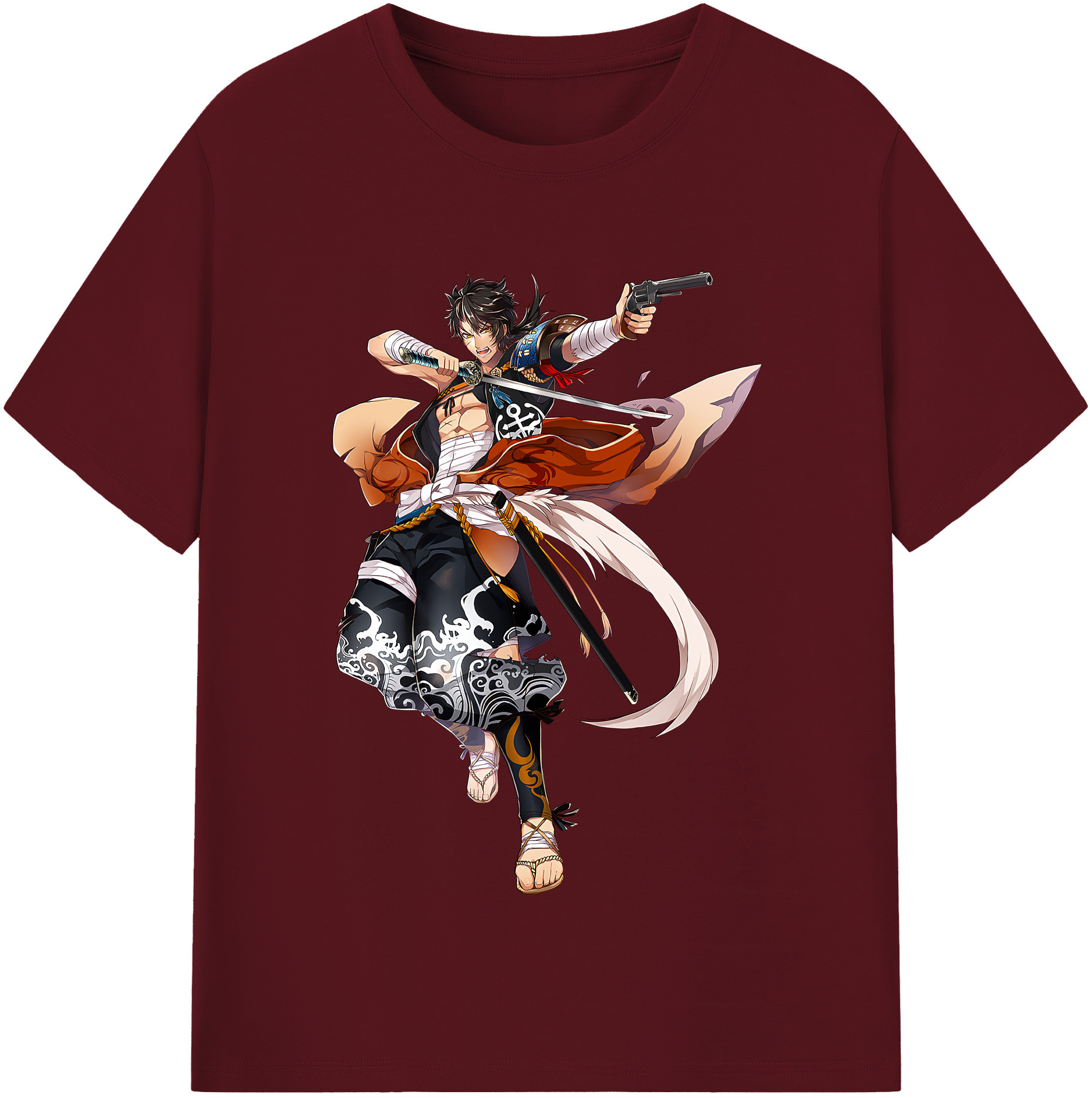 （画像用） 刀剣乱舞 Touken Ranbu 綿100％半袖Tシャツ（フロントプリント）